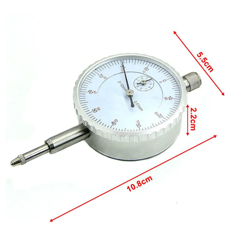 1 PC New 0.01mm Accuracy Measurement Instrument Gauge Precision Tool Dial Indicator | Инструменты