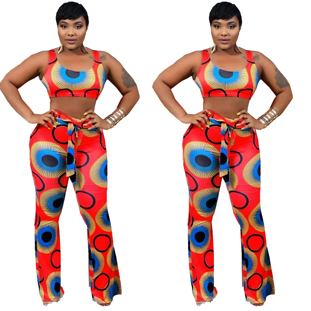 2019 new arrival sexy summer african women printing polyester plus size 2piece sets top and pant S-XXL
2019 new arrival sexy summer african women printing polyester plus size 2piece sets top and pant S-XXL