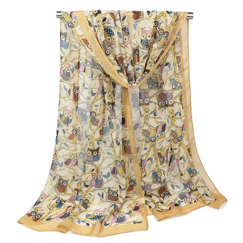 New Fashion Women owl animal Print Shawls Scarf Chiffon Soft Long thin Scarves 160*50cm lady kerchief Wraps free shipping
New Fashion Women owl animal Print Shawls Scarf Chiffon Soft Long thin Scarves 160*50cm lady kerchief Wraps free shipping