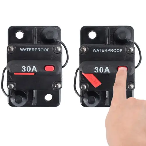 12V Circuit Breaker Switch Waterproof Manual Reset Car Boat Fuse Holder for Trucks 30/50/60/100/150A | Автомобили и мотоциклы