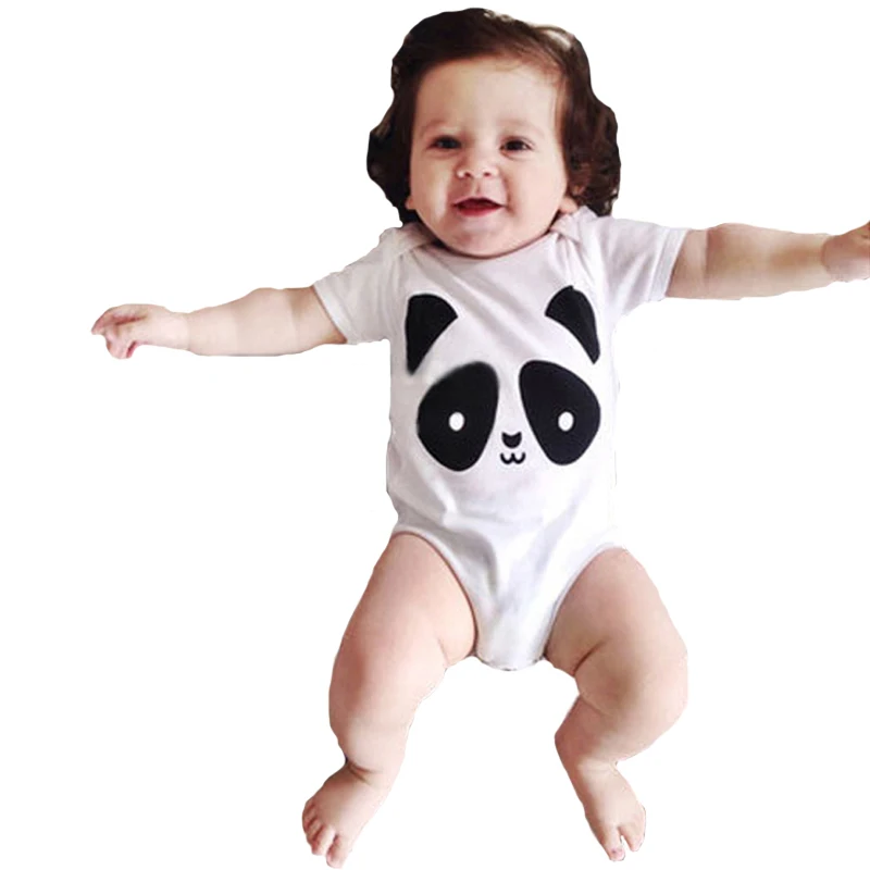 

SOSOCOER Newborn Baby Rompers Summer Boy Girl Clothes Cartoon Panda Bear Infant Jumpsuit New Cute Animal Kids Boys Girls Romper