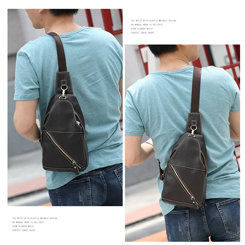 BARHEE Men Series Genuine Leather Men Bust Bag Top Quality Cowhide Casual Leisure Shoulder Bags Small Travel Bag Multifunction
BARHEE Men Series Genuine Leather Men Bust Bag Top Quality Cowhide Casual Leisure Shoulder Bags Small Travel Bag Multifunction