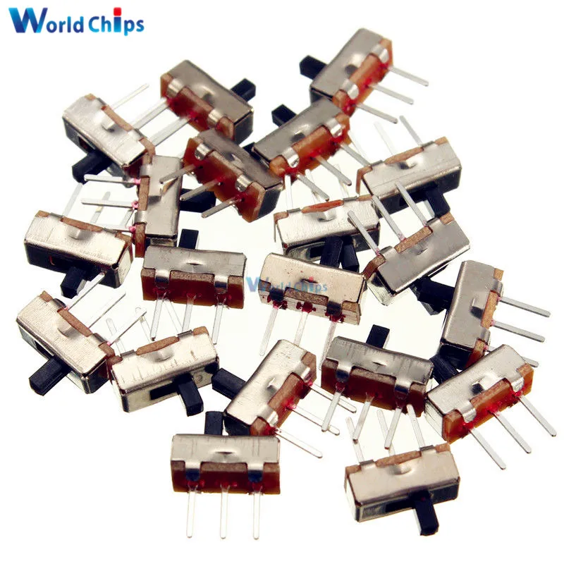 20 шт. SS12D00G3 SS 12D00G3 скользящий переключатель 2 положения SPDT 1P2T 3Pin PCB панель мини