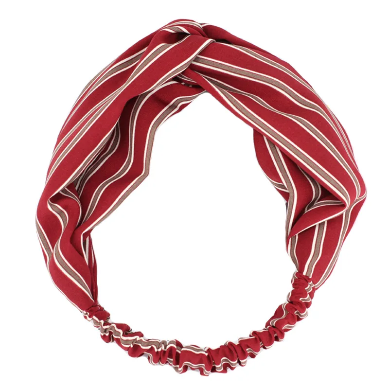 Temperament Vintage Strips Fabric Twisted Elastic Hair band Running Turban Wholesale Fashion Women Head Wear
Temperament Vintage Strips Fabric Twisted Elastic Hair band Running Turban Wholesale Fashion Women Head Wear