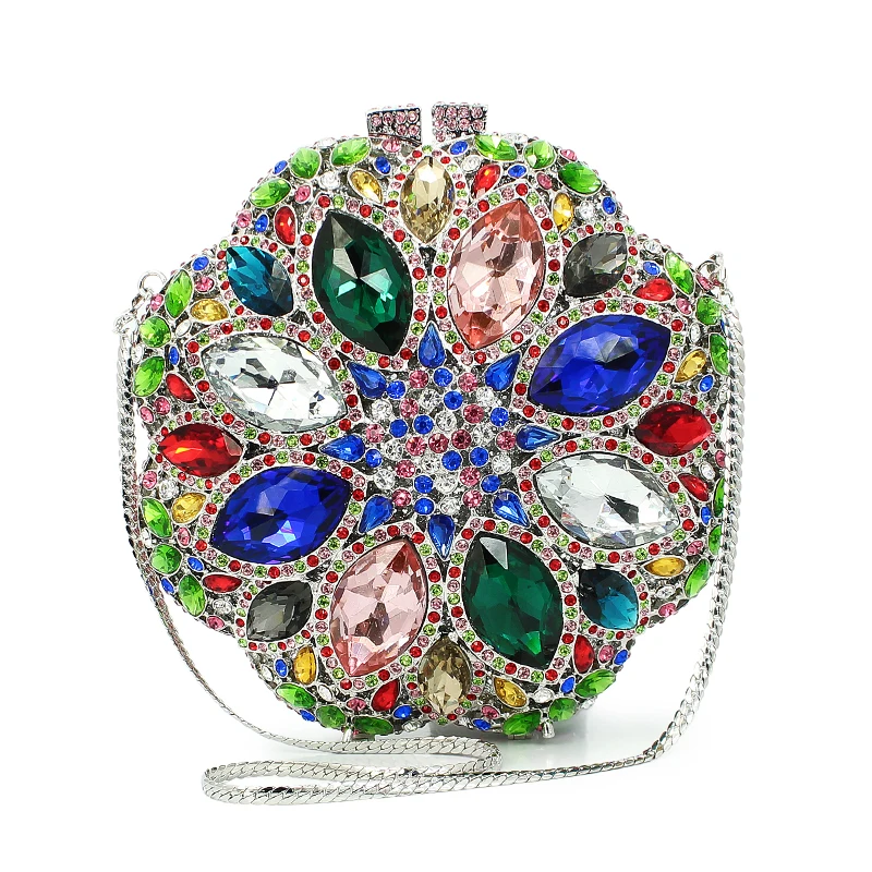 flower shape multi color diamond crystal clutch evening clutch bag ladies purse (8795A-GB)
flower shape multi color diamond crystal clutch evening clutch bag ladies purse (8795A-GB)