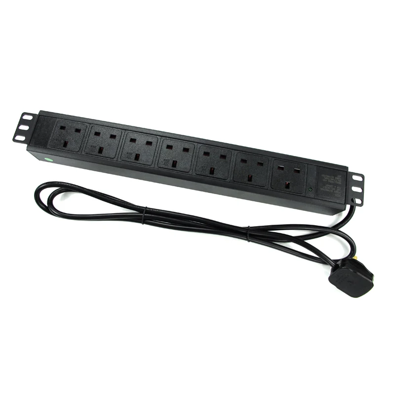 Экспорт Rack PDU специальный разъем все бронзовые 13A 7 единиц 19 дюймов 1.5U алюминиевый