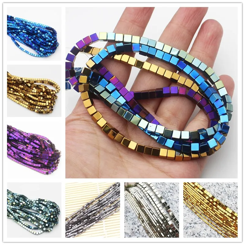 2-10mm Hematite Square Loose Beads 15" 9Colors,For DIYJewelry making!We provide mixed wholesale for all items !
2-10mm Hematite Square Loose Beads 15" 9Colors,For DIYJewelry making!We provide mixed wholesale for all items !
