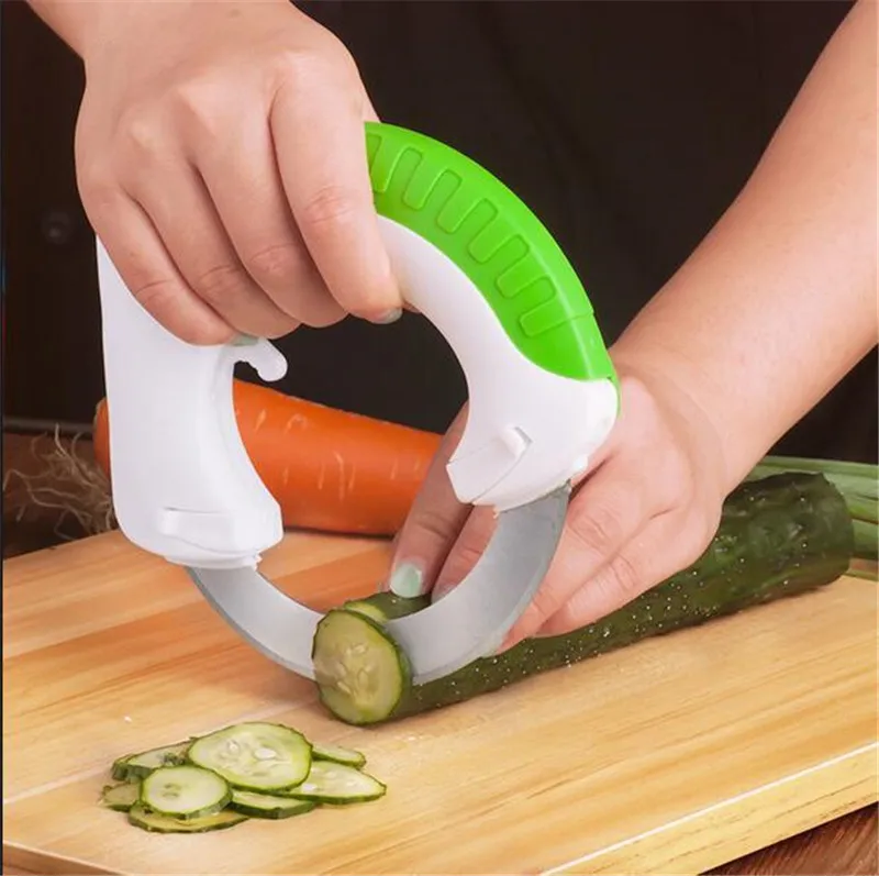 Kitchen Gadgets Round Handle Vegetable Choppers Slicer Shredders Anti-Slip Stainless Steel Cooking Tool Chopper Slicers Cutter
Kitchen Gadgets Round Handle Vegetable Choppers Slicer Shredders Anti-Slip Stainless Steel Cooking Tool Chopper Slicers Cutter