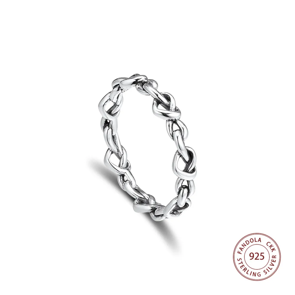 100% Authentic S925 Sterling Silver Knotted Hearts Band Finger Rings For Women Wedding Engagement Jewelry Brincos Wholesale
100% Authentic S925 Sterling Silver Knotted Hearts Band Finger Rings For Women Wedding Engagement Jewelry Brincos Wholesale