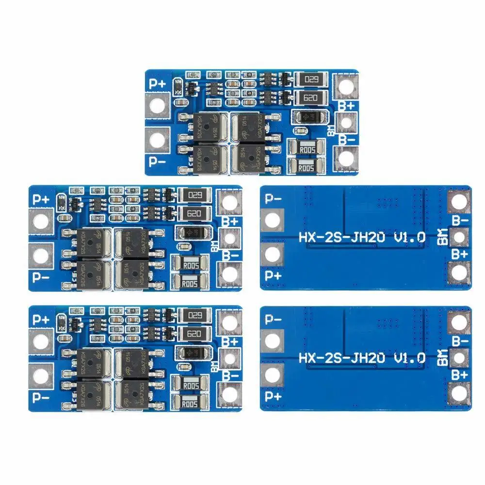 10A 2S 7.4V Lithium Battery Protection Board 8.4V with Balance Function Overcharge Overdischarge Protection
10A 2S 7.4V Lithium Battery Protection Board 8.4V with Balance Function Overcharge Overdischarge Protection