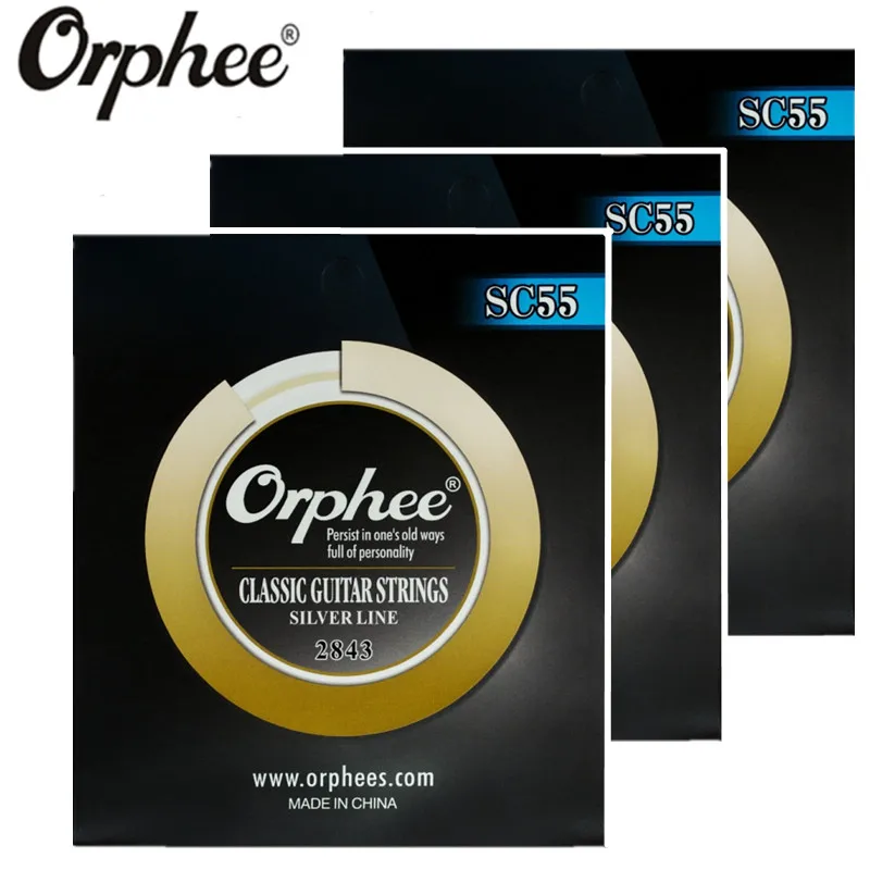 Orphee SC55 028-043 Classical Guitar Strings Nylon Ailver Jacketed Wire Vacuum Packaging Guitar Parts 3 Set
Orphee SC55 028-043 Classical Guitar Strings Nylon Ailver Jacketed Wire Vacuum Packaging Guitar Parts 3 Set