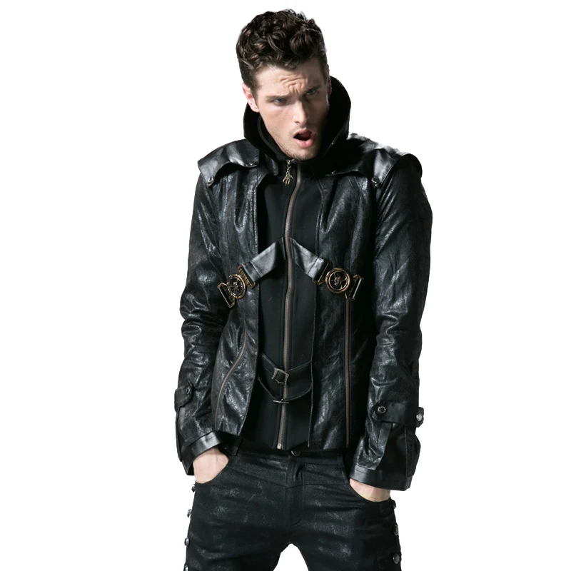 Steampunk Military Uniform Autumn Winter Punk Men Short Jacket Fashion Overcoats Gothic Retro Style Casual Men Handsome Coats
Steampunk Military Uniform Autumn Winter Punk Men Short Jacket Fashion Overcoats Gothic Retro Style Casual Men Handsome Coats