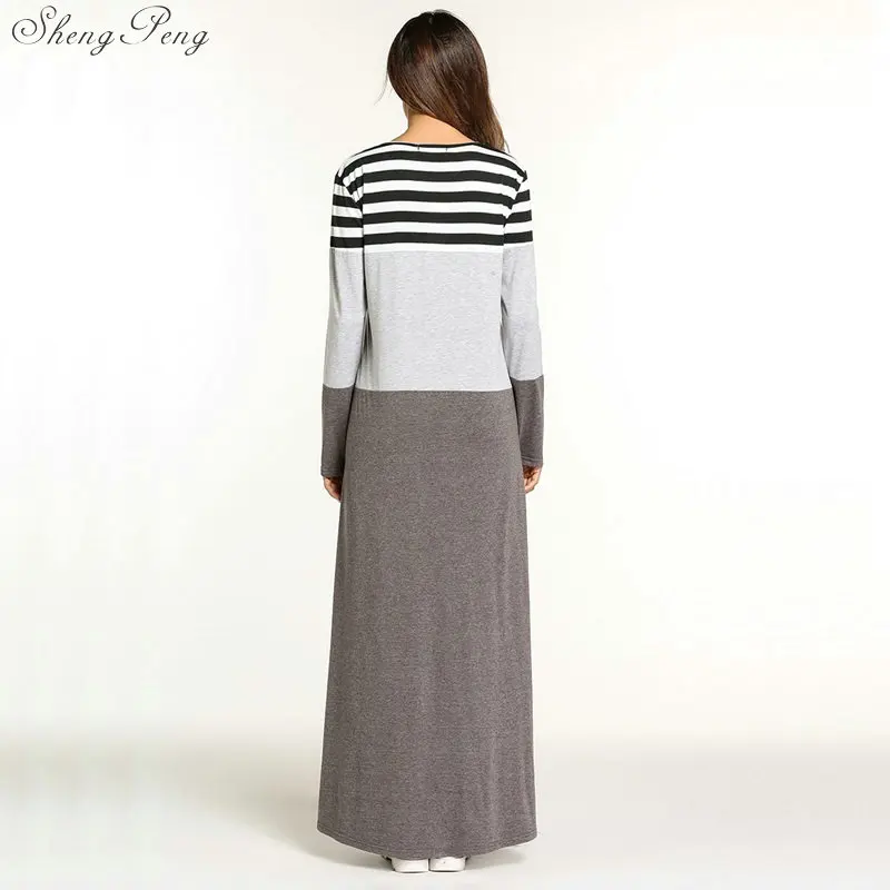 Fashion Muslim Abaya Stripe Maxi Dress Kimono Robe Gowns Tunic Loose Style Jubah Ramadan Middle East Arab Islamic Clothing V1307
Fashion Muslim Abaya Stripe Maxi Dress Kimono Robe Gowns Tunic Loose Style Jubah Ramadan Middle East Arab Islamic Clothing V1307