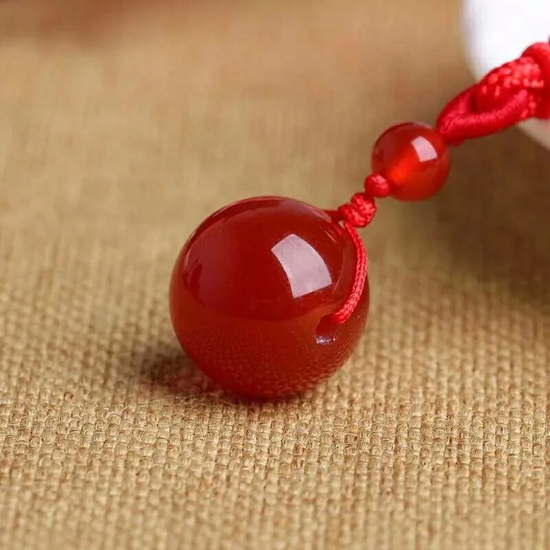 Natural Stone Agate Beads Ball Pendant Transfer Lucky Love Crystal Jewelry 16MM With Free Rope For Women And Men
Natural Stone Agate Beads Ball Pendant Transfer Lucky Love Crystal Jewelry 16MM With Free Rope For Women And Men