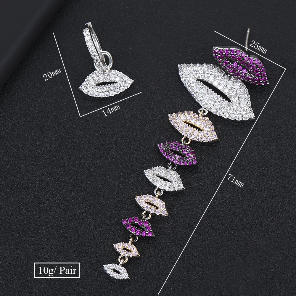 SISCATHY Luxury Long Dangle Red Lips Earrings For Women Full Micro Cubic Zircon Crystal Wedding Bridal Drop Statement Earrings
SISCATHY Luxury Long Dangle Red Lips Earrings For Women Full Micro Cubic Zircon Crystal Wedding Bridal Drop Statement Earrings