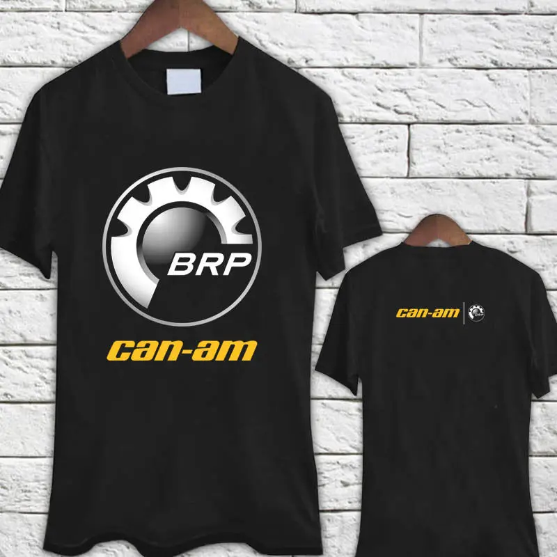CAN AM Logo BRP ATV Renegade UTV Outlander черная футболка Новая модная мужская с коротким рукавом