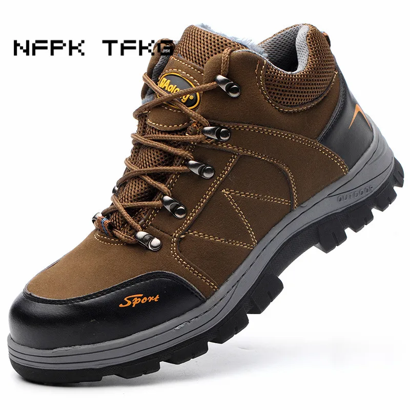 men leisure plus size steel toe cap working safety winter warm fur shoes building site worker tooling security ankle snow boots
men leisure plus size steel toe cap working safety winter warm fur shoes building site worker tooling security ankle snow boots