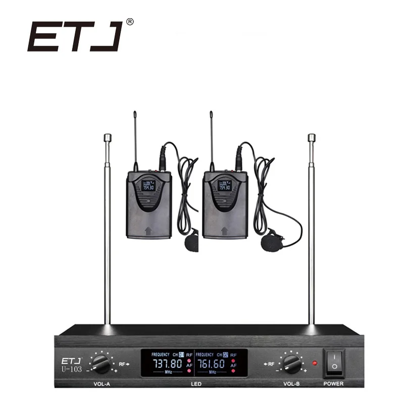 ETJ Wireless Microphone with Screen 50M Distance 2 Channel Handheld Mic System Karaoke Wireless Microphone U-103
ETJ Wireless Microphone with Screen 50M Distance 2 Channel Handheld Mic System Karaoke Wireless Microphone U-103