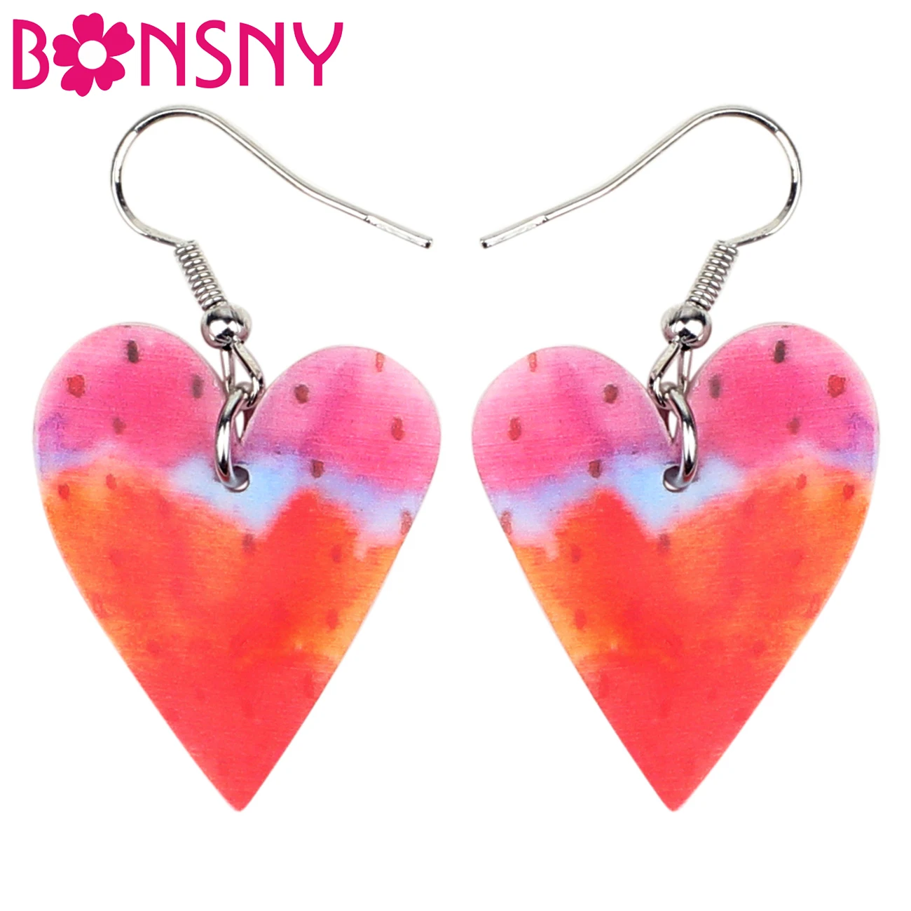 Bonsny Statement Acrylic Valentine's Day Heart Earrings Drop Dangle Sweet Jewelry Charms Gift For Women Girls Gift Brincos Party
Bonsny Statement Acrylic Valentine's Day Heart Earrings Drop Dangle Sweet Jewelry Charms Gift For Women Girls Gift Brincos Party