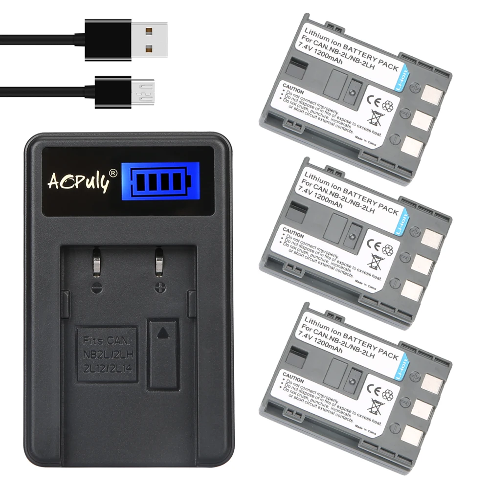 3 шт. NB-2LH NB2LH 2LH 2L NB-2L NB-2L 2L14 аккумуляторы и зарядное устройство для Canon EOS 400D S80 S70 S50 S60 350D G7 G9 Kiss N X Rebel XT XTi
3 шт. NB-2LH NB2LH 2LH 2L NB-2L NB-2L 2L14 аккумуляторы и зарядное устройство для Canon EOS 400D S80 S70 S50 S60 350D G7 G9 Kiss N X Rebel XT XTi