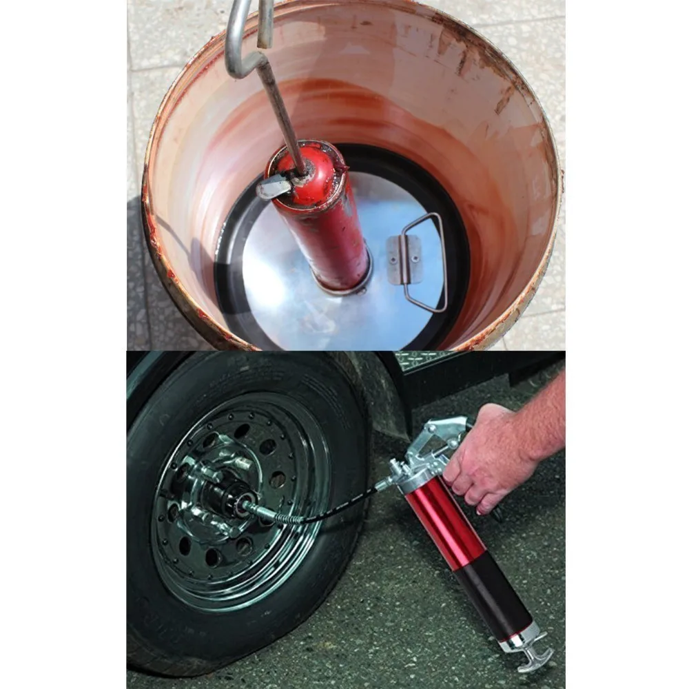 4500 PSI Heavy Duty Lever Grease Gun Pneumatic Grease Gun Tool Grease Gun Flexi Rigid For SUV Truck Excavator General Car
4500 PSI Heavy Duty Lever Grease Gun Pneumatic Grease Gun Tool Grease Gun Flexi Rigid For SUV Truck Excavator General Car