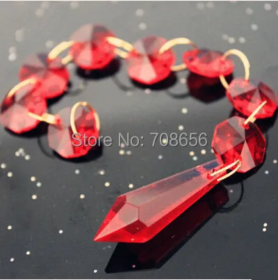12pcs RED DIAMOND HANGING CRYSTAL GARLAND WEDDING STRAND WITH 8 BEADS AND 1 DROP PENDANT
12pcs RED DIAMOND HANGING CRYSTAL GARLAND WEDDING STRAND WITH 8 BEADS AND 1 DROP PENDANT