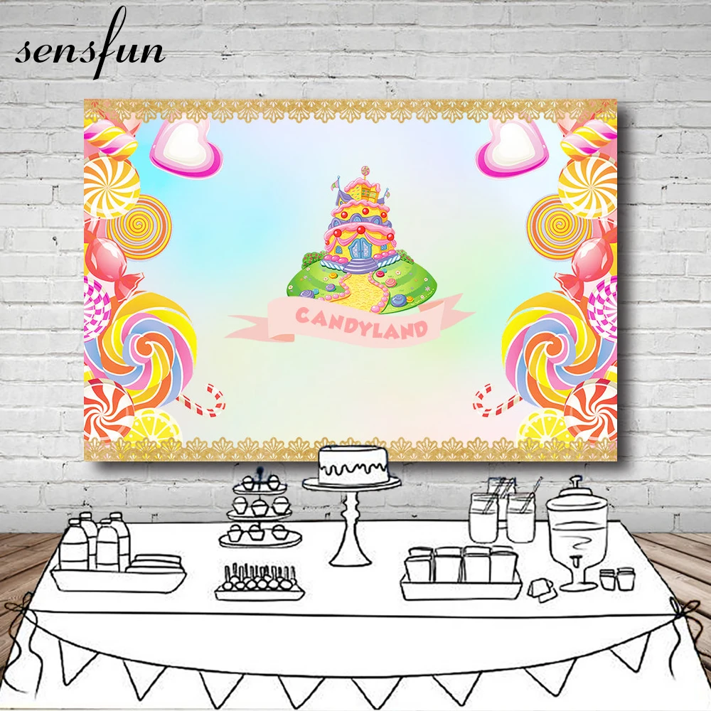 Sensfun Photography Backdrop Candyland Colorful Candy Bar Castle Girls Birthday Party Backgrounds For Photo Studio 7x5FT Vinyl
Sensfun Photography Backdrop Candyland Colorful Candy Bar Castle Girls Birthday Party Backgrounds For Photo Studio 7x5FT Vinyl