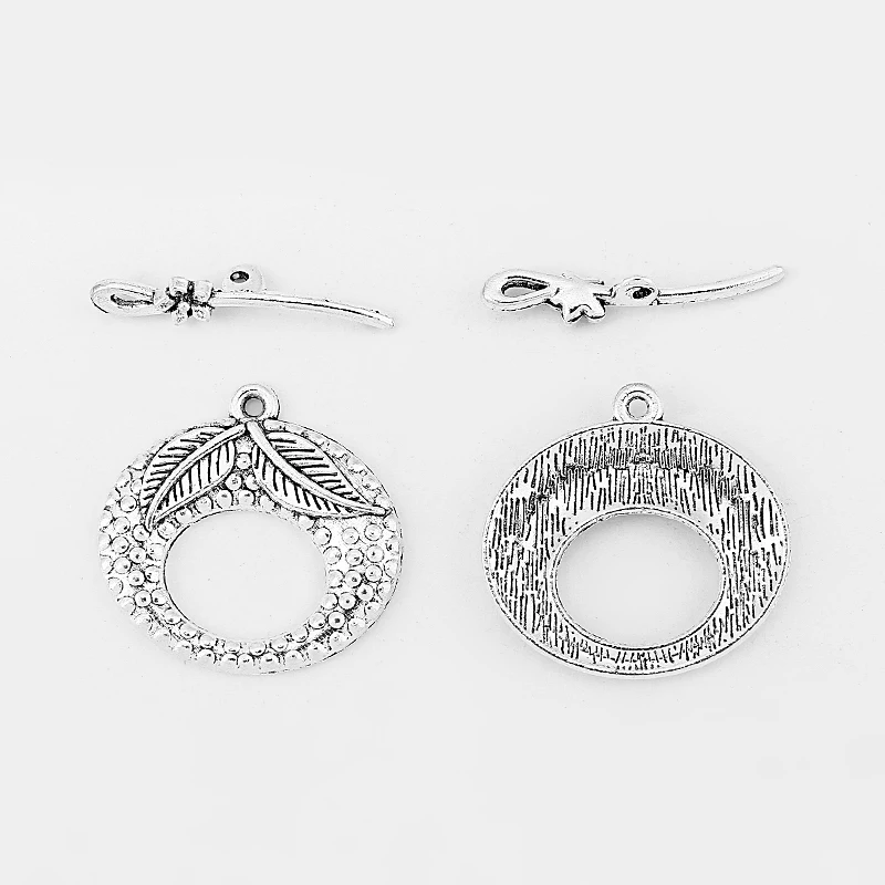 5Sets Carve Leaf and Flower Open Oval Toggle Clasp Connectors For Bracelet Jewellery Findings
5Sets Carve Leaf and Flower Open Oval Toggle Clasp Connectors For Bracelet Jewellery Findings