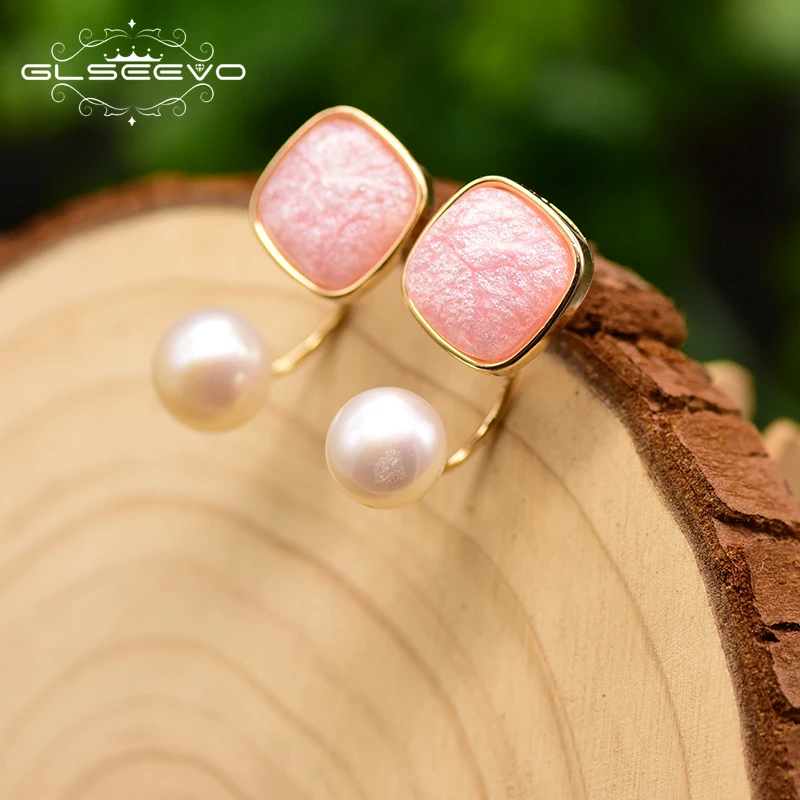 XlentAg Fresh Water Pearl Pink Colored Glass Stud Earrings For Women Wedding Valentine's Day Dual Use Earrings Jewelry GE0768E
XlentAg Fresh Water Pearl Pink Colored Glass Stud Earrings For Women Wedding Valentine's Day Dual Use Earrings Jewelry GE0768E