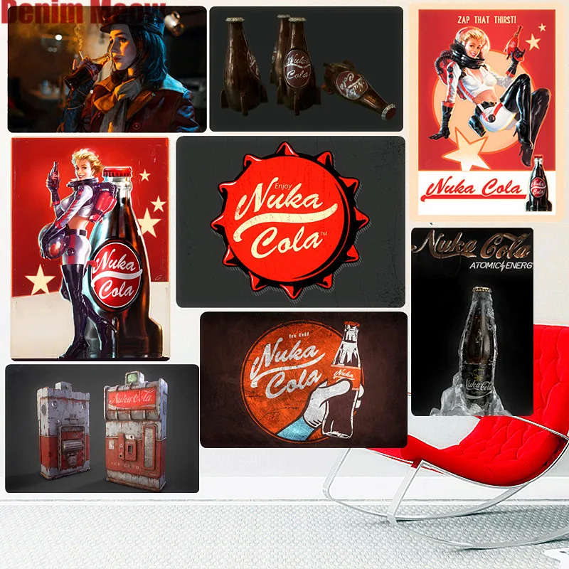 Nuka Cola Retro Metal Signs Bar Pub Decorative Plate Fallout Wall Stickers Game Lovers Art Tin Painting Vintage Home Decor N258
Nuka Cola Retro Metal Signs Bar Pub Decorative Plate Fallout Wall Stickers Game Lovers Art Tin Painting Vintage Home Decor N258