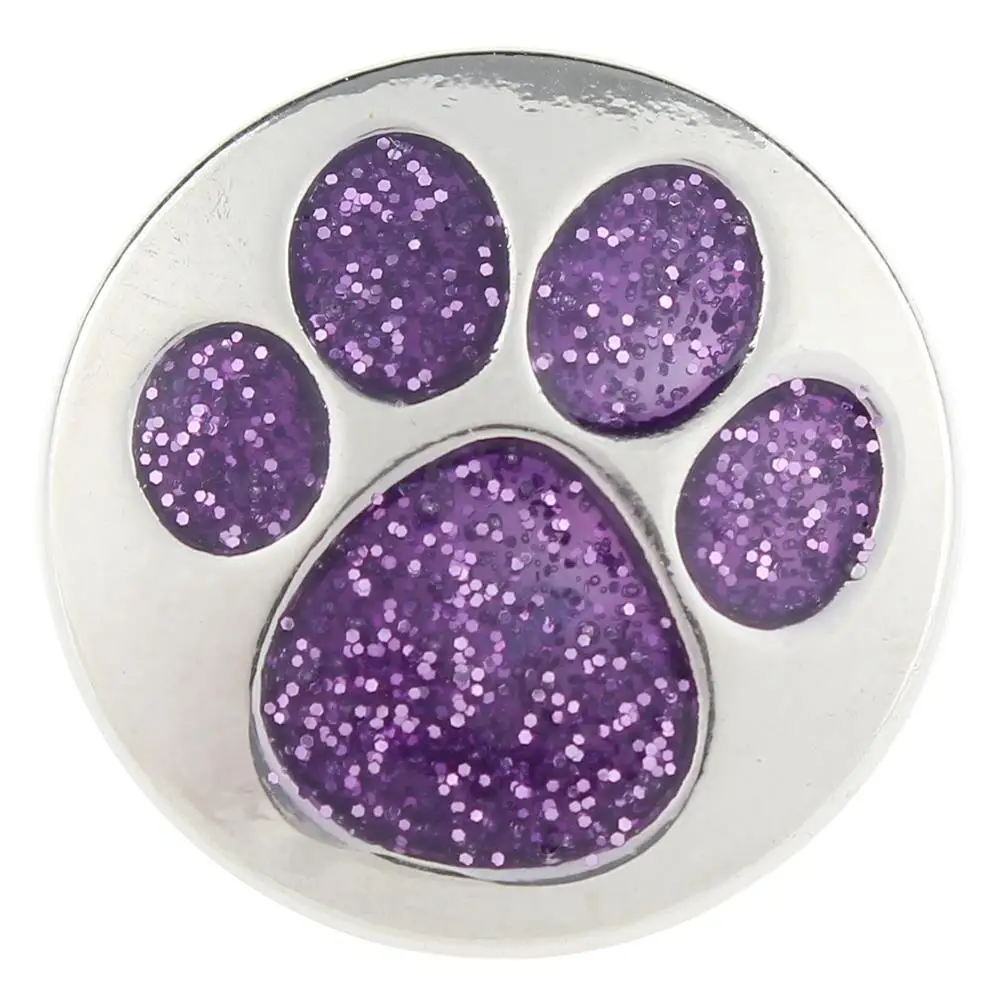 Jayna Lee 20mm Dog Footprint Snap Pops Fit Ginger Snaps Interchangeable Jewelry for women men gifts GJS7082 | Украшения и