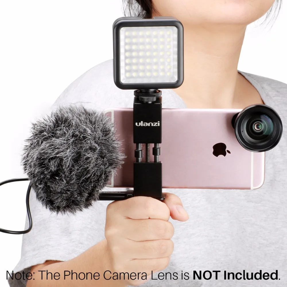 Pocket Rig for Smartphone with BY-MM1 Microphone and 49 LED Video Light Cold Shoe Plate for iPhone Filmmaking Videography
Pocket Rig for Smartphone with BY-MM1 Microphone and 49 LED Video Light Cold Shoe Plate for iPhone Filmmaking Videography