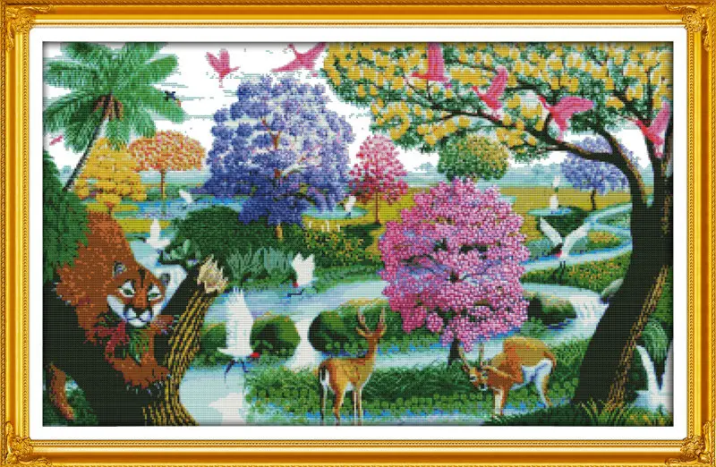 A heaven on earth (2) Printed on Canvas DMC Counted Chinese Cross Stitch Kits printed Cross-stitch set Embroidery Needlework
A heaven on earth (2) Printed on Canvas DMC Counted Chinese Cross Stitch Kits printed Cross-stitch set Embroidery Needlework