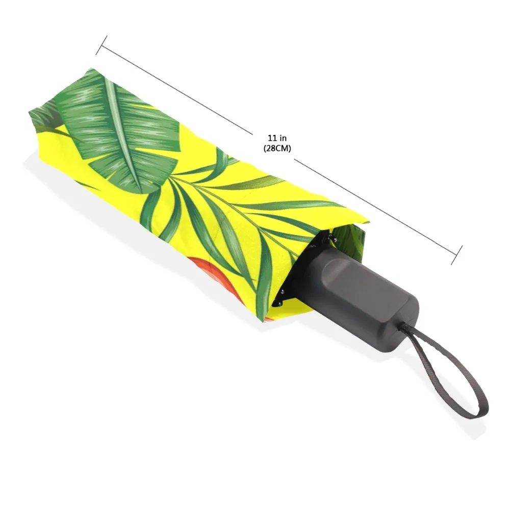 Women Sunny Rain Umbrella Tropical Style Colorful Flamingo Leaves Parasol Windproof Anti-UV Folding Rain Gear/Umbrella Parapluie
Women Sunny Rain Umbrella Tropical Style Colorful Flamingo Leaves Parasol Windproof Anti-UV Folding Rain Gear/Umbrella Parapluie