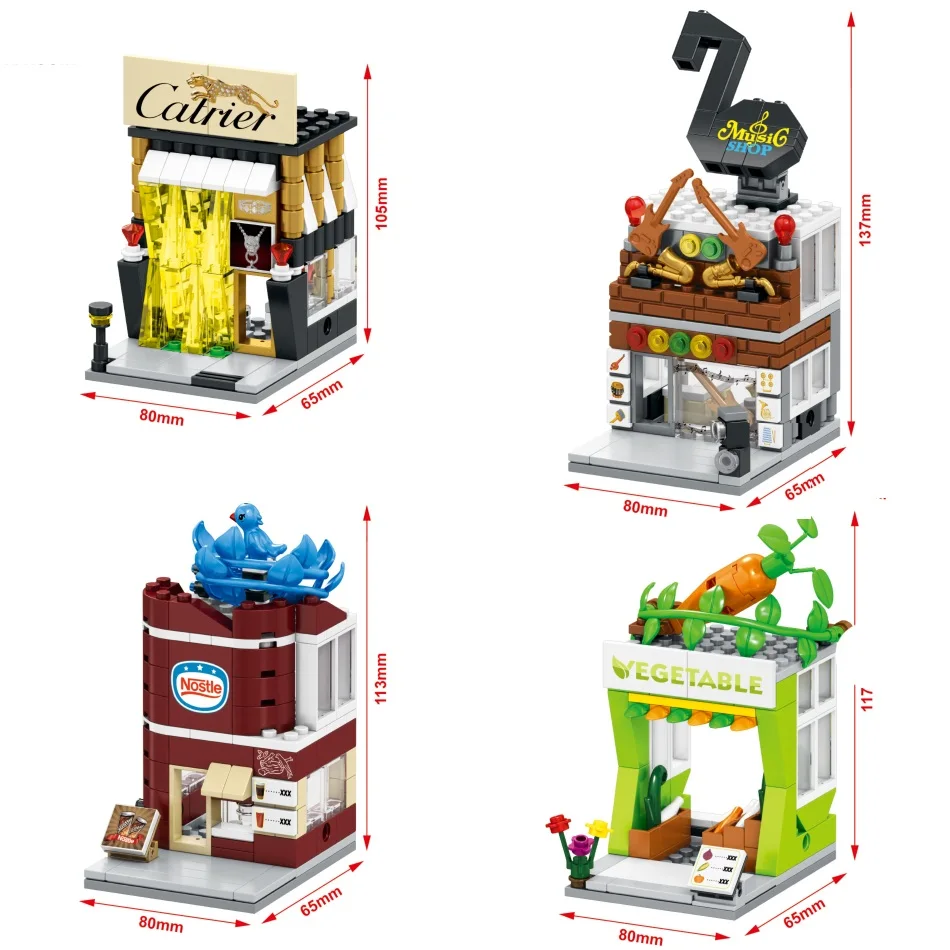 SEMBO Blocks Plastic Building Toy Mini Shop Model Small Street Store Chinese Style House Educational Kids toys Children Gifts
SEMBO Blocks Plastic Building Toy Mini Shop Model Small Street Store Chinese Style House Educational Kids toys Children Gifts