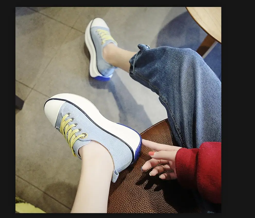 2019 new spring casual women's shoes with thick soles, round toe and deep sole, non-slip and wear resistant shoes
2019 new spring casual women's shoes with thick soles, round toe and deep sole, non-slip and wear resistant shoes