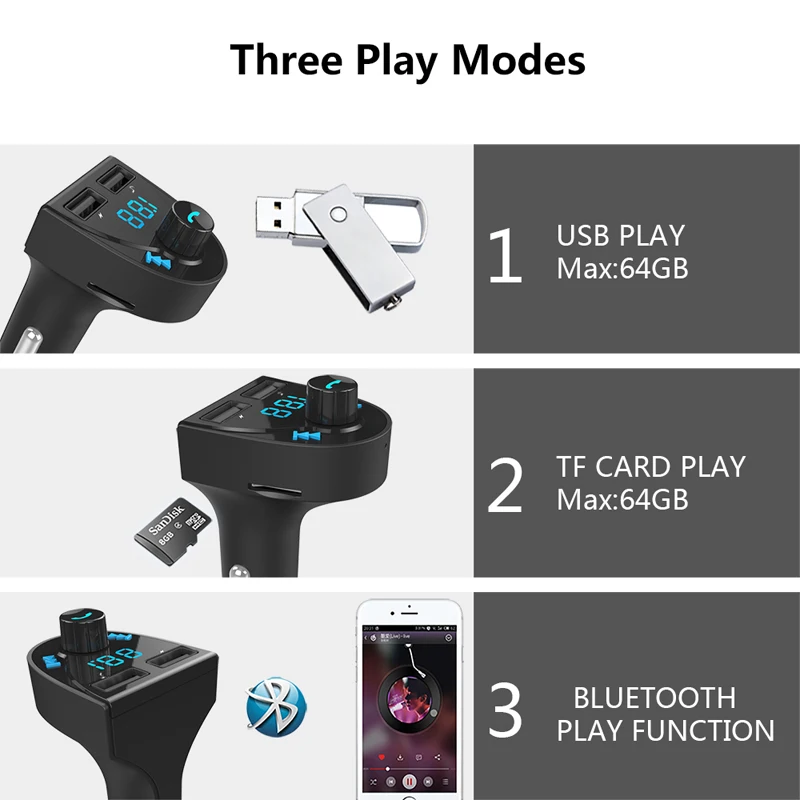 Громкой связи Bluetooth гарнитура для авто fm-модулятор передатчик Аудиомагнитолы