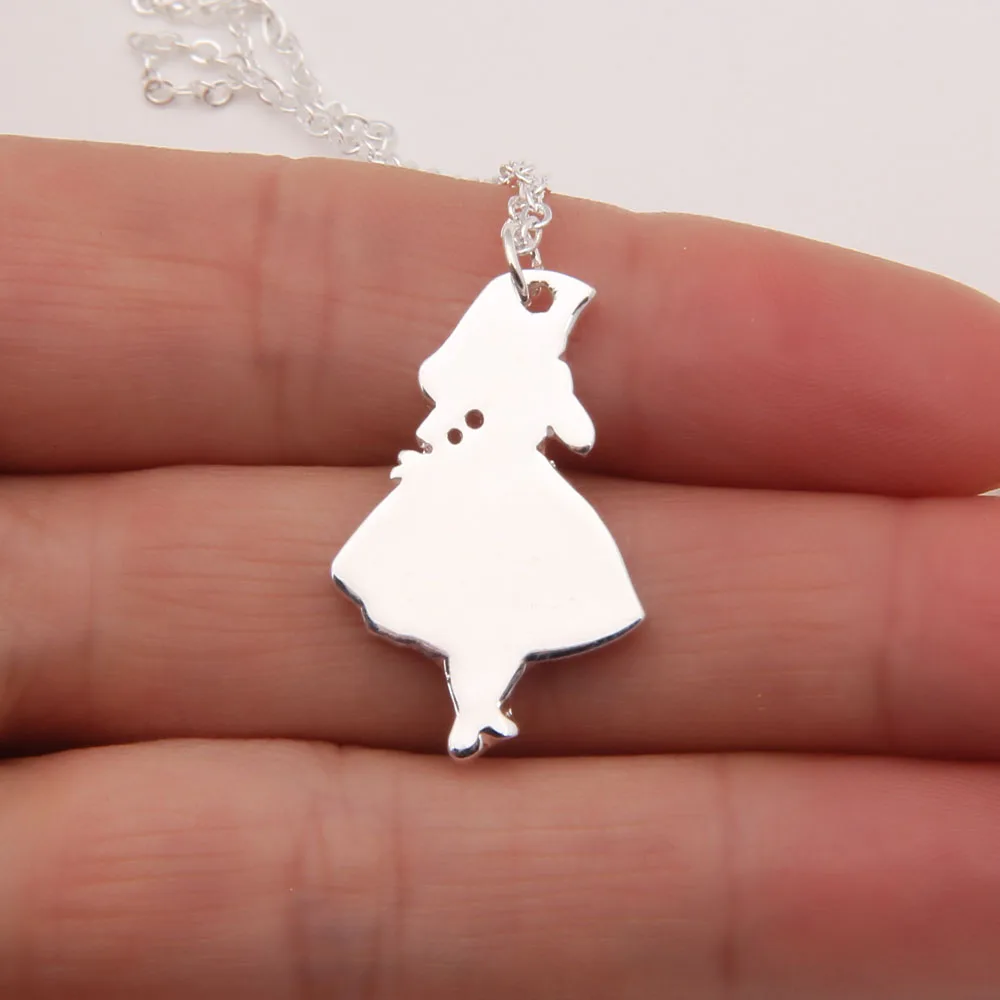 Alice In Wonderland Necklace White Rabbit Silver Pendant Girl Mad Hatter Women Necklaces & Pendants Christmas Gift
Alice In Wonderland Necklace White Rabbit Silver Pendant Girl Mad Hatter Women Necklaces & Pendants Christmas Gift