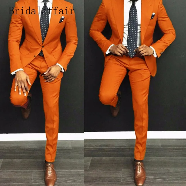 Bridalaffair Latest Coat Pant Designs Orange Men Suit Casual Slim Fit 2Pcs Tuxedo Tailor Groom Prom Party Blazer (Jacket+Pants)
Bridalaffair Latest Coat Pant Designs Orange Men Suit Casual Slim Fit 2Pcs Tuxedo Tailor Groom Prom Party Blazer (Jacket+Pants)