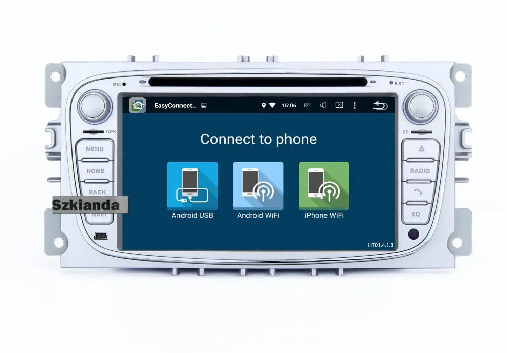 Автомобильный DVD плеер 4 Гб + 32 ГБ Android 8 1 для FORD Focus Max Mondeo с Wi Fi 4G Bluetooth радио RDS