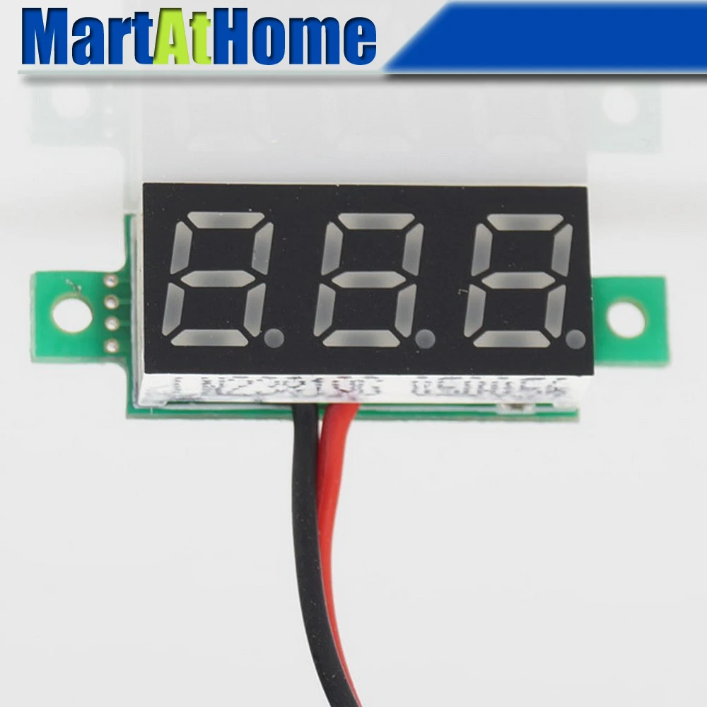 Argedo Free Shipping 2pcs High-precision Digital Voltmeter Volt Panel Meter DC 2.7~30V 2-wires Green #BV187 @CF
Argedo Free Shipping 2pcs High-precision Digital Voltmeter Volt Panel Meter DC 2.7~30V 2-wires Green #BV187 @CF