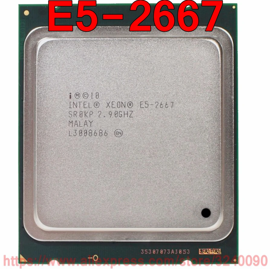 Процессор Intel ЦП Xeon E5 2667 SR0KP 2 90 ГГц 6 ядерный 15M LGA2011 Бесплатная доставка Быстрая