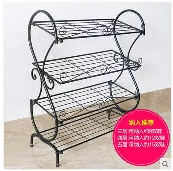 Wrought iron shoe rack, simple and economical home European multilayer receive assembly dustproof shoe shoe rack
Wrought iron shoe rack, simple and economical home European multilayer receive assembly dustproof shoe shoe rack