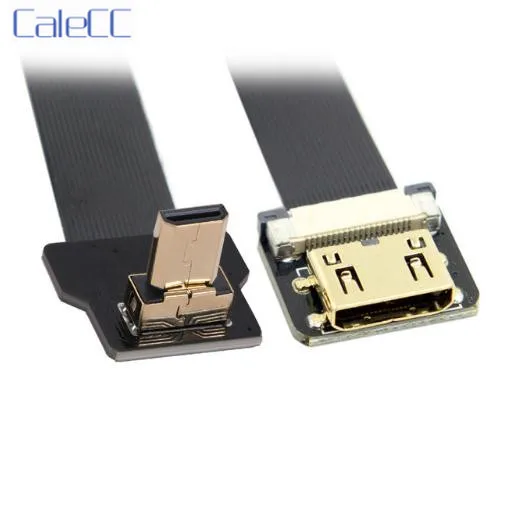 10cm CYFPV 90 Degree Up Angled Micro HDMI Male to Mini HDMI Female FPC Flat Cable for FPV HDTV Multicopter Aerial Photography
10cm CYFPV 90 Degree Up Angled Micro HDMI Male to Mini HDMI Female FPC Flat Cable for FPV HDTV Multicopter Aerial Photography
