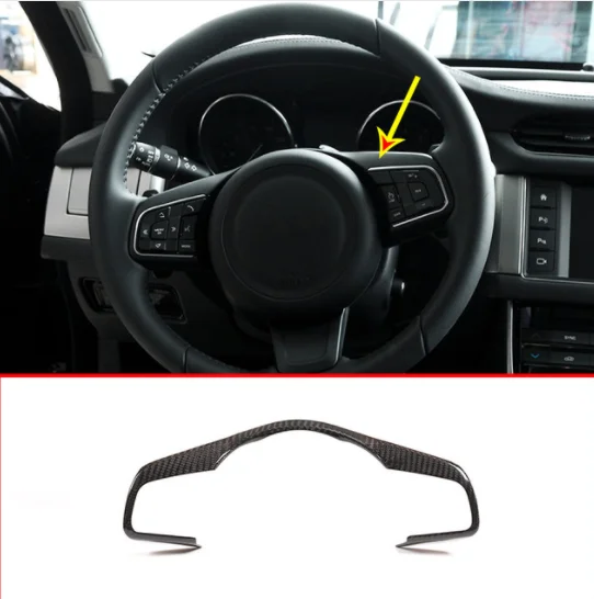 Real Carbon Fiber Car Steering Wheel Decorative Frame Trim Accessories For Jaguar XE XF F-Pace f pace E-PACE 2016-2017
Real Carbon Fiber Car Steering Wheel Decorative Frame Trim Accessories For Jaguar XE XF F-Pace f pace E-PACE 2016-2017
