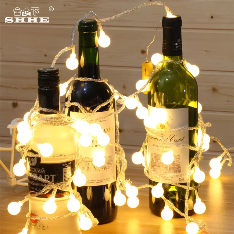 Battery Operated String Lights 2.5M 20 LED Globe Ball Fairy Lights for Bedroom Garden Christmas Wedding Party Holiday Decoration
Battery Operated String Lights 2.5M 20 LED Globe Ball Fairy Lights for Bedroom Garden Christmas Wedding Party Holiday Decoration