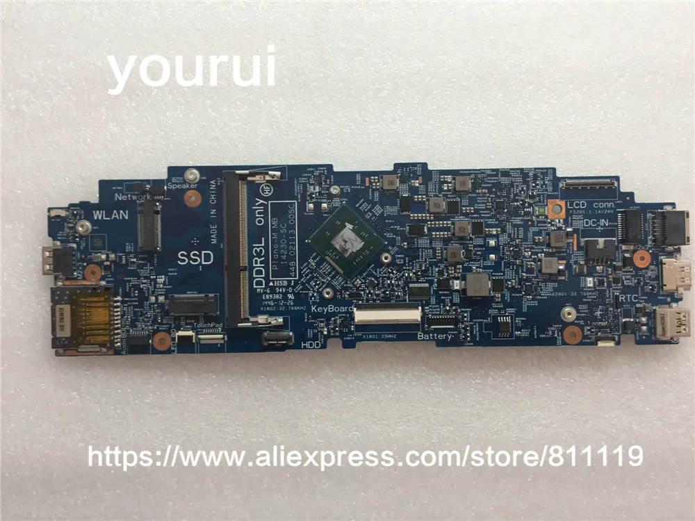 yourui For Latitude 3150 Motherboard 14230-SC 448.02113.00SC 101D16 3520 3531 With N2840 U
yourui For Latitude 3150 Motherboard 14230-SC 448.02113.00SC 101D16 3520 3531 With N2840 U
