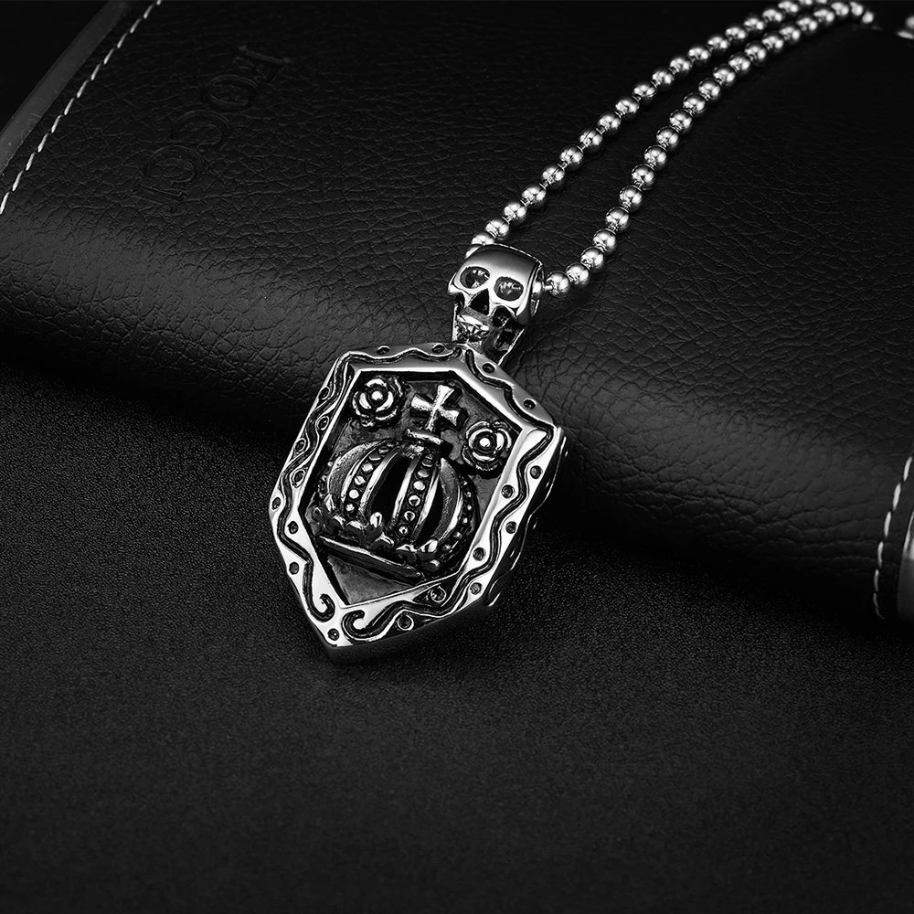 Мужское ожерелье с защитной подвеской из нержавеющей стали
Мужское ожерелье с защитной подвеской из нержавеющей стали