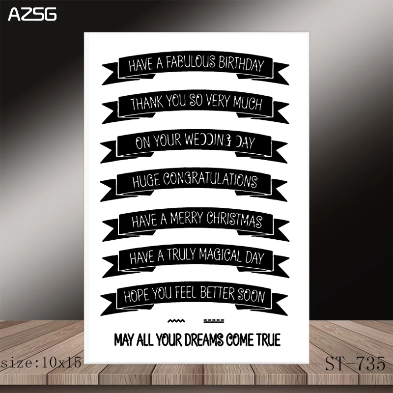 AZSG Ribbon Clear Stamps/Stamp/For Scrapooking/Card Making/Silicone Stamps/Decoration Crafts
AZSG Ribbon Clear Stamps/Stamp/For Scrapooking/Card Making/Silicone Stamps/Decoration Crafts