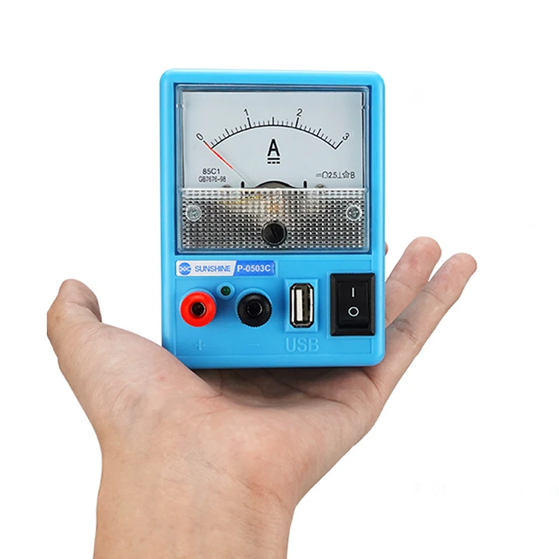 P 0503C Портативный DC Регулируемый источник питания 3A 5V с защитой от короткого